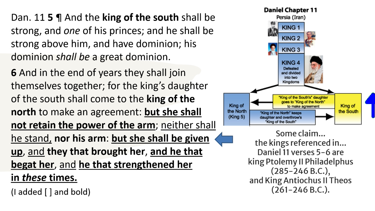 Some claim these are the kings of the south and north